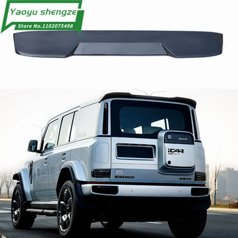 

Для Chery iCAR 03 2024: Задний спойлер-дефлектор на крышку багажника, глянцевый черный, из АБС-пластика, для тюнинга экстерьера