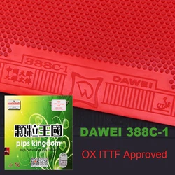 DAWEI 388C-1 OX Table Tennis Rubber Pips-Kingdom High Performance Pips Rubber Ping Pong Rubber without Sponge ITTF Approved