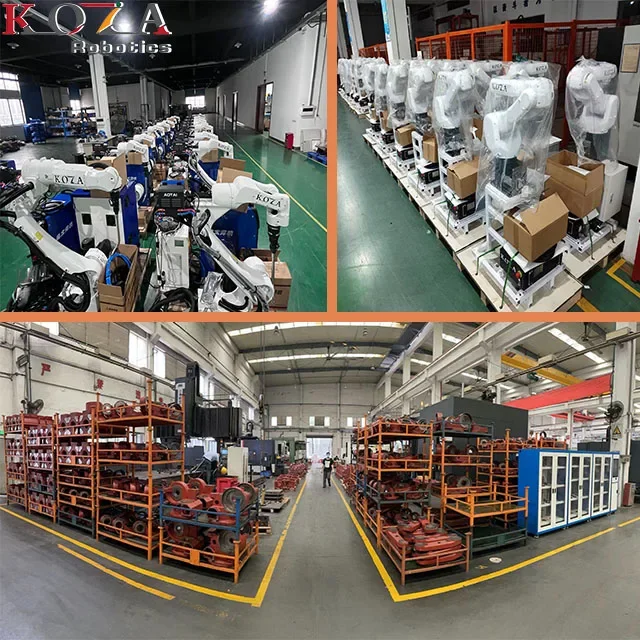 KOZA 6 axis double rotation robot handling automation industrial robotic arm bathroom hardware processing welding robot