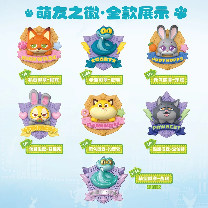 BLOKEES Zootopia 2 Judy Nick Gary Benjamin Clawhauser Finnick Pawbert Lynxley ‌   Regali di compleanno per scatola cieca a sorpresa con action figure