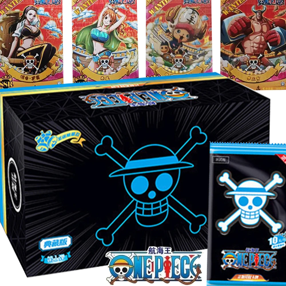 

One Piece Game Collection Cards Hot Blooded Protagonist Group Luffy Nami Gorgeous Colorful Card Anime Enthusiasts Toys Gifts