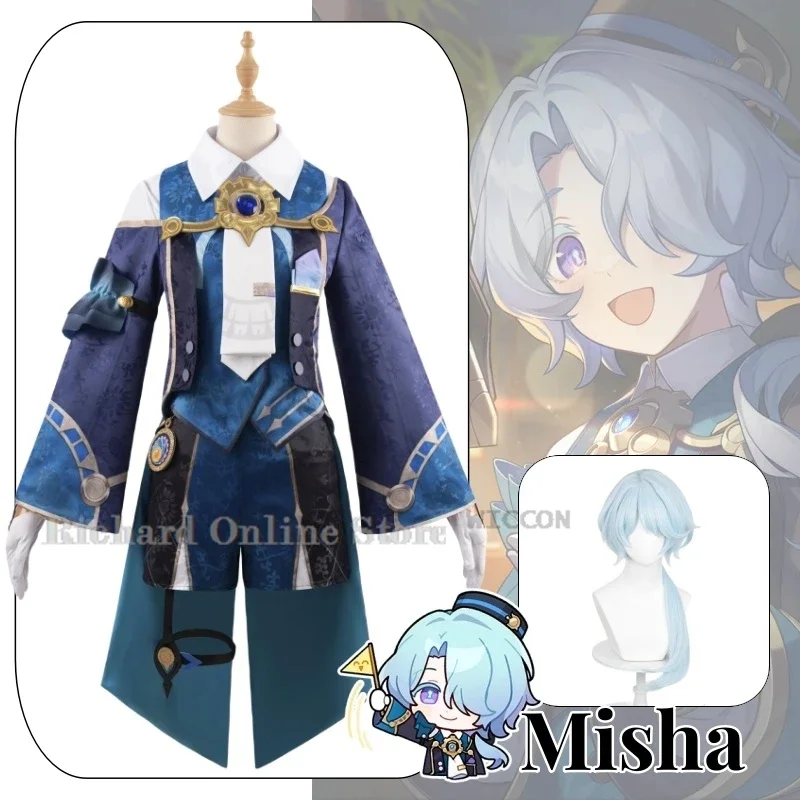 Misha Anime Game Honkai: Star Rail Cosplay Costume Clothes Wig Uniform Cosplay Penacony Daydream Hotel Halloween Party Set