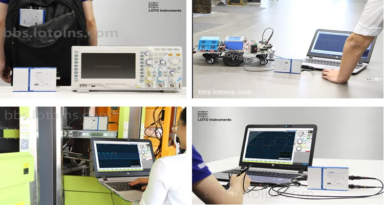 Loto Virtual Oscilloscope Ossc481 Single Channel 50M Sampling 20M Bandwidth Spectrum Analysis Time Domain Analysis