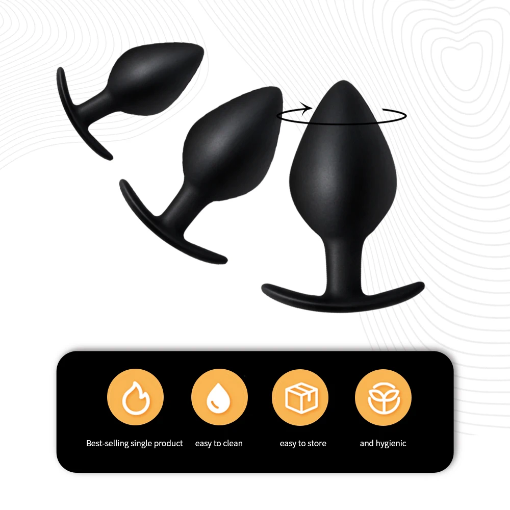 3pc Silicone Anal Plug Butt Plugs Sex Toys For Men Women bdsm Dildo tapon anale Prostate Massager buttplug Adult Sex Products