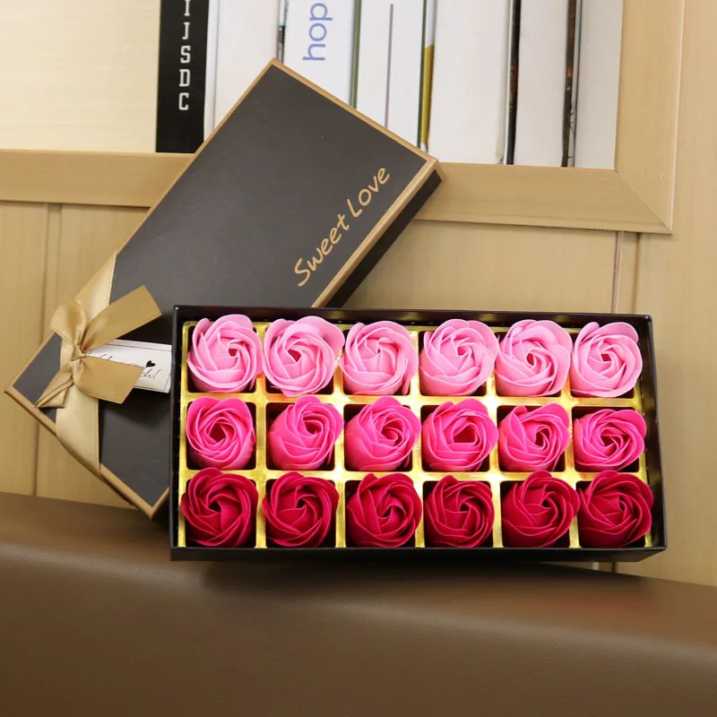 Badeseife mit Blumenduft, Rosenblütenblätter, ätherisches Pflanzenöl, Rosenseifen-Set, beste Geschenke für ihre Frauen, Mädchen, Mutter, Liebhaber, Geburtstag – Detail 8