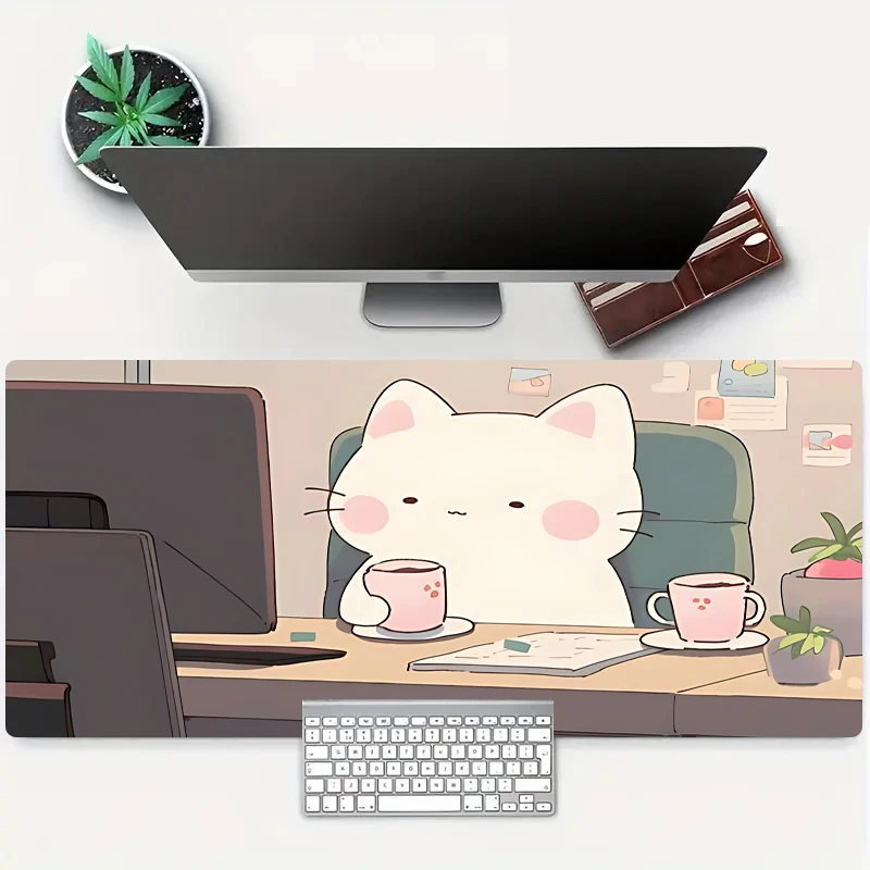 

Large mouse pad XXL Cat table pad Kawaii non-slip rubber base Gaming accessories Keyboard pad Multi-model table mat High quality