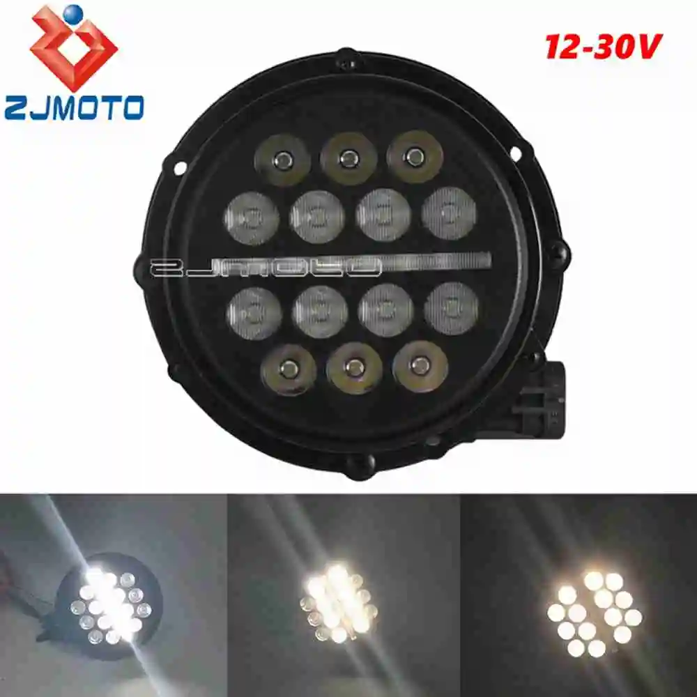 5.75 بوصة LED المصباح ث/قابل للتعديل زاوية جبل مجموعة مستديرة ل هارلي سوفتيل منخفضة رايدر ST FXLRST 22-25 EI Diablo FXRST 2022-24 #2