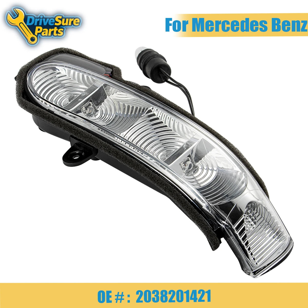 

2038201421 1PC Right Turn Signal Light Rearview Mirror Indicator Lamp For Mercedes Benz E G Class 2002-2008 W211 W463