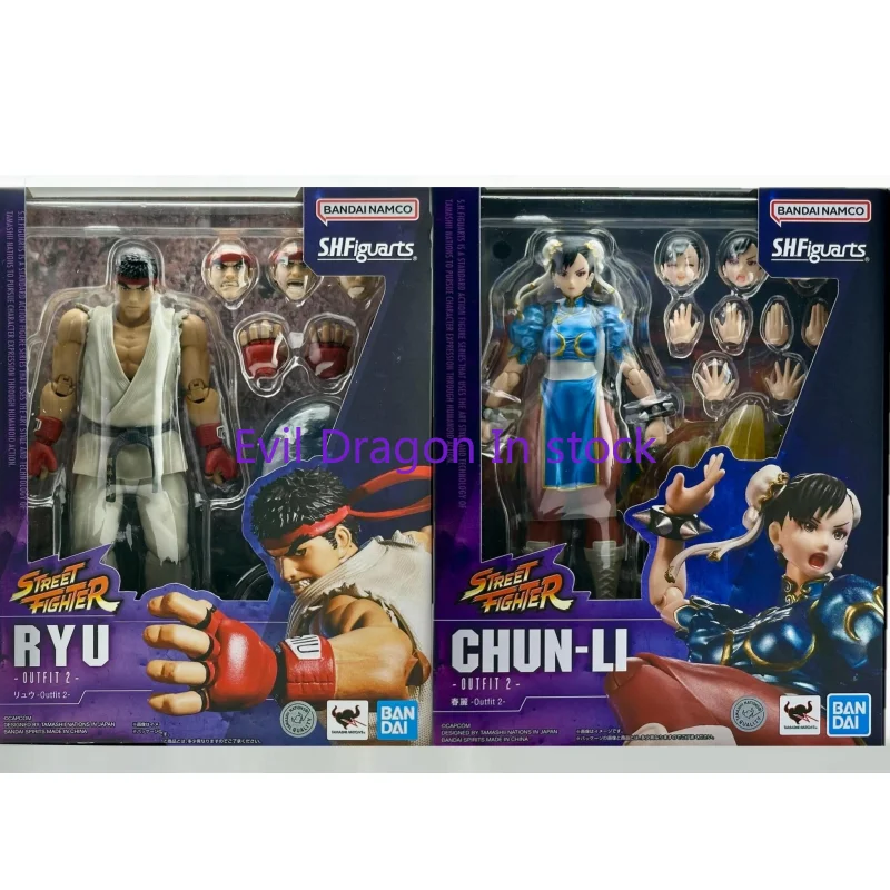 In Stock Bandai Shf Street Fighter Costume 2 Dragon Dragon Chunli Action Figure Toy Collectible Gift