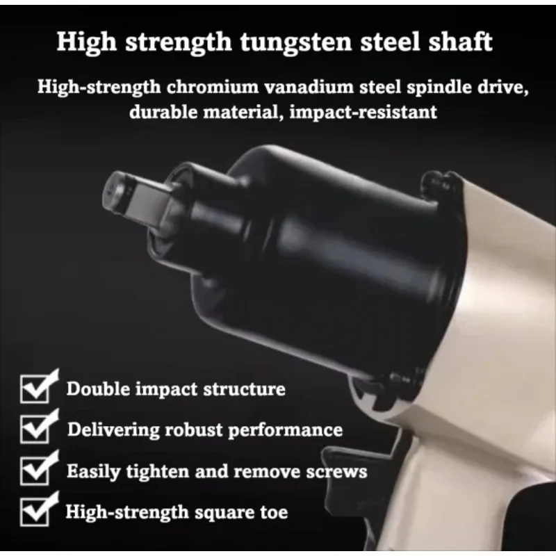 Heavy Duty Professional Industrial Air Impact Wrench 1 Inch Pneumatic Air Tools Light Quick Reliable