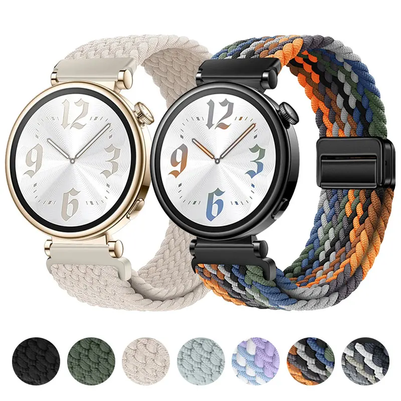 

18mm Braided Strap For huawei watch GT 5 4 41mm Magnetic Sport Bracelet Belt Watchband for HUAWEI watch GT 4/GT 5 pro 42mm band