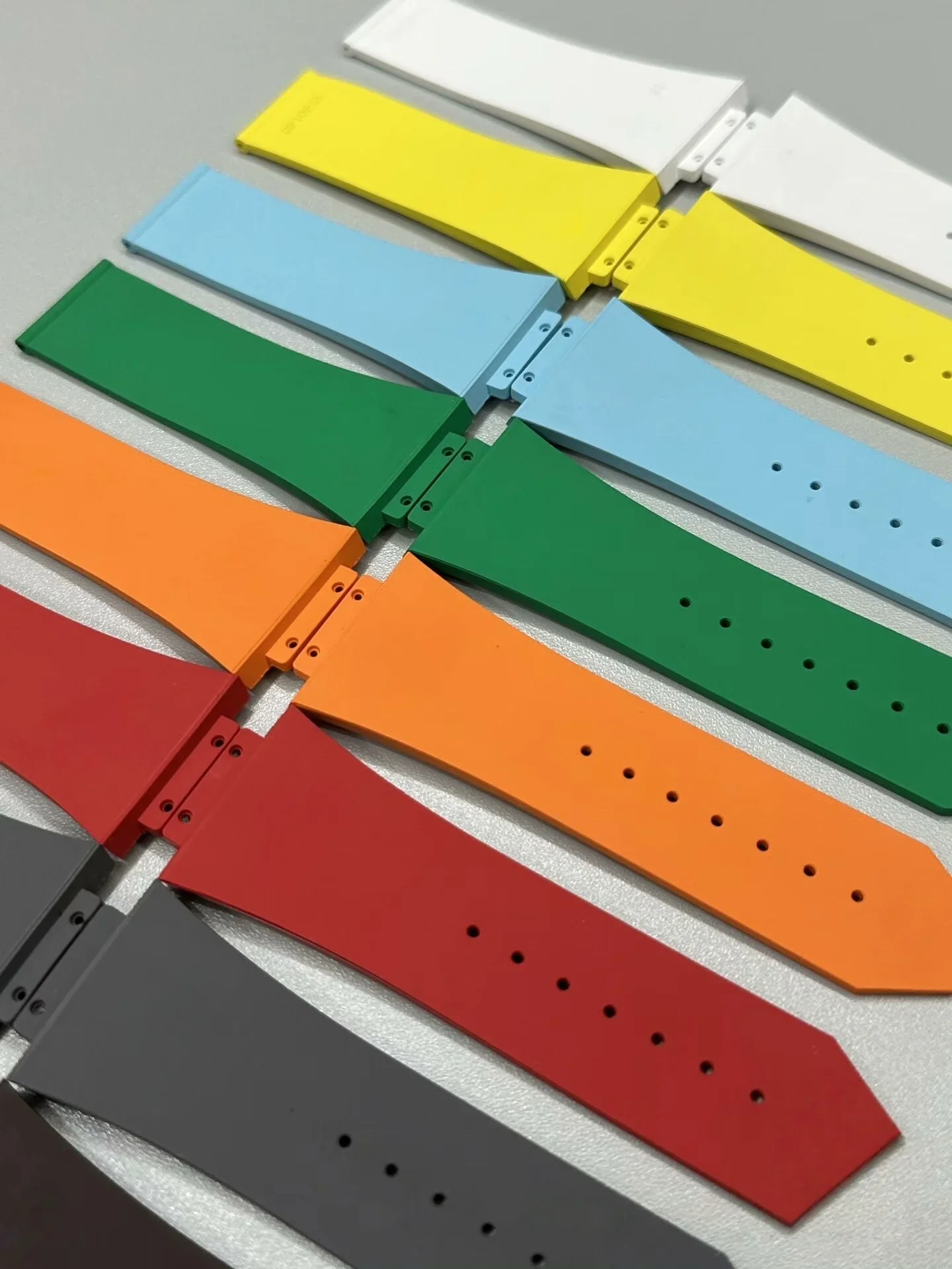 31x19mm Fluororubber FKM Watchband For Hublot Strap Metal Insert For 45mm 601 Soul Big Bang Wristband