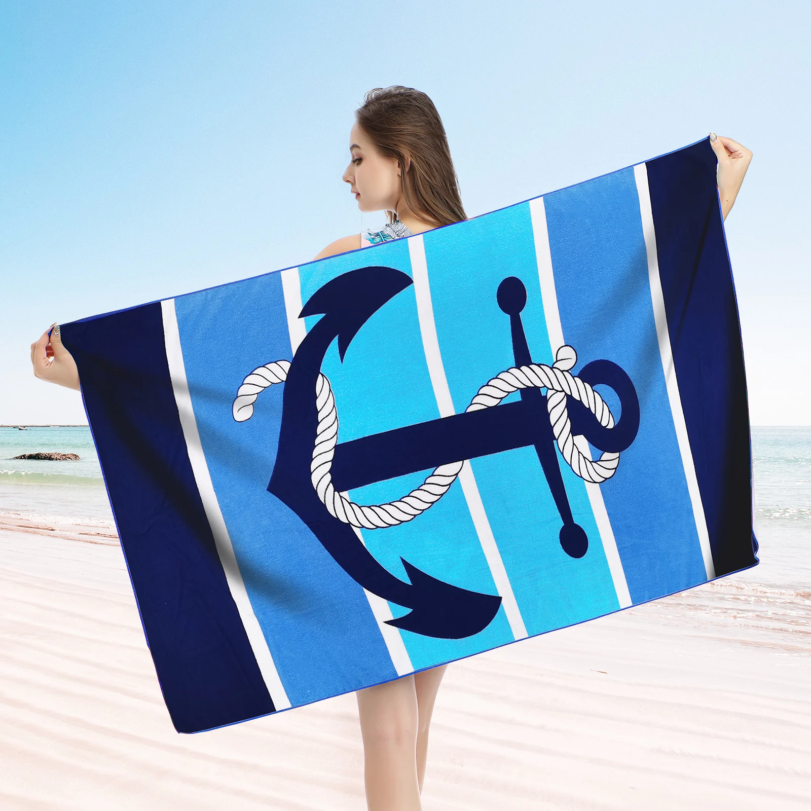 

Microfiber Beach Towels Quick Drying Towel Swim Towel Super Soft Absorbent Towel for The Swimming, Sports, Beach, Camping, Gym,