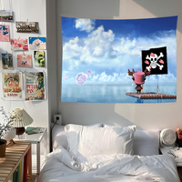 O-OneS P-PIECes Tony Chopper Printed Large Wall Tapestry Hippie Bohemian Wall Tapestries Mandala INS Home Decor