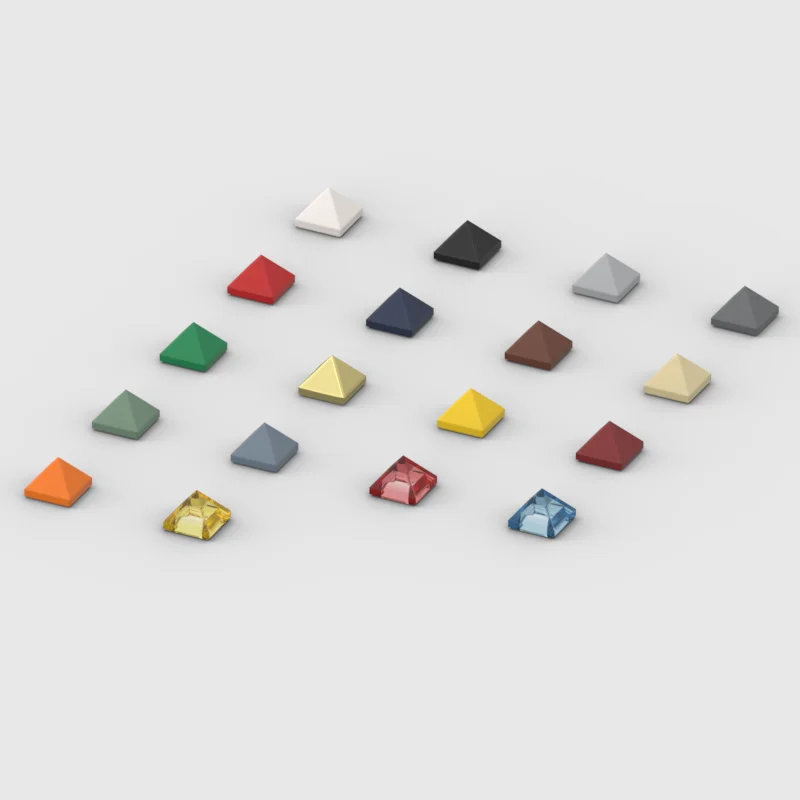 *Pyramide Ridged Tile 1X1X2/3* JH687 50pcs DIY enlighten block brick part No.22388 Compatible With Other Assembles Particles
