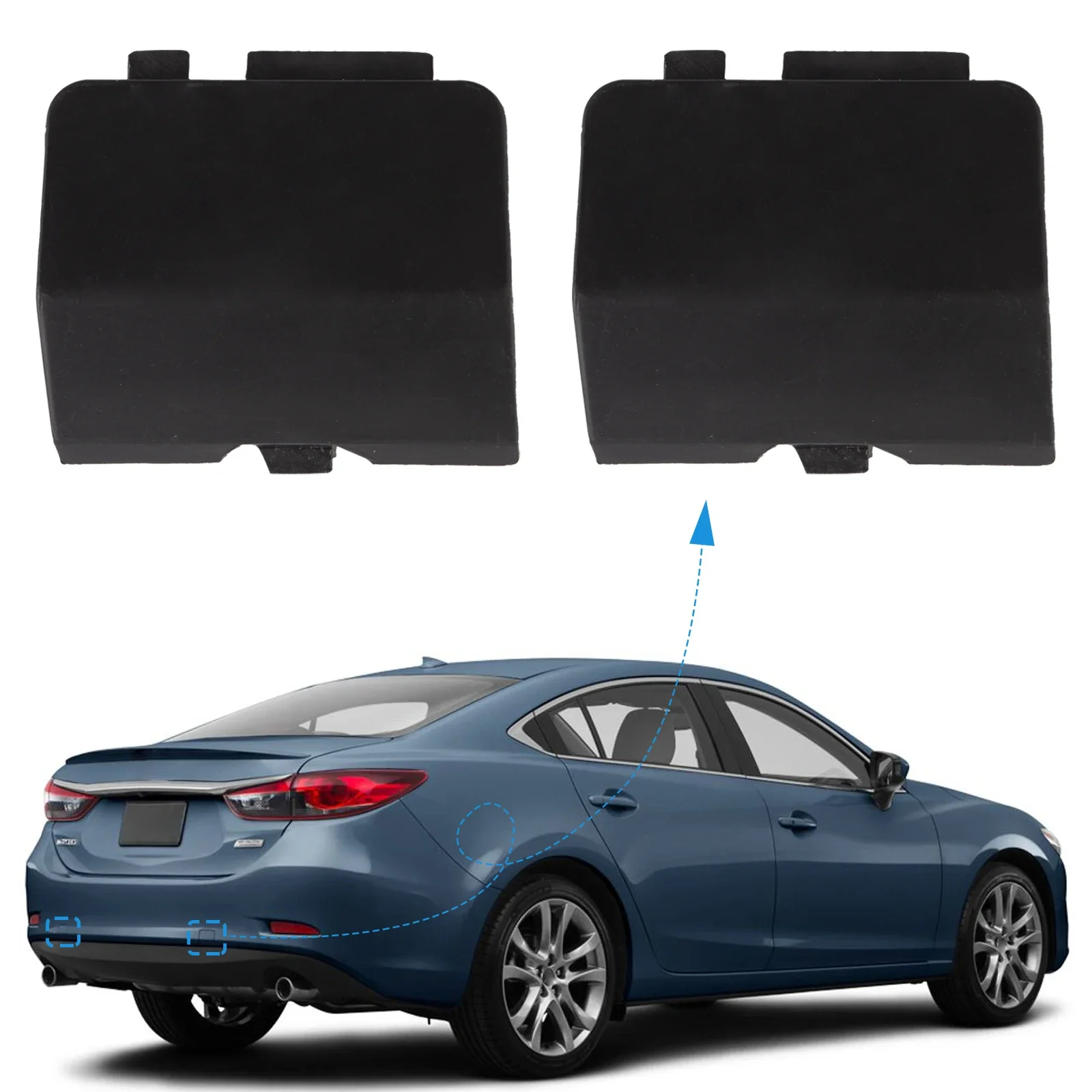 

Rear Bumper Tow Hook Cover Cap Fit For MAZDA 6 Atenza Accessories 2013 2014 2015 2016 2017 GJR9-50-EL1-51 GJR9-50-EK1-51