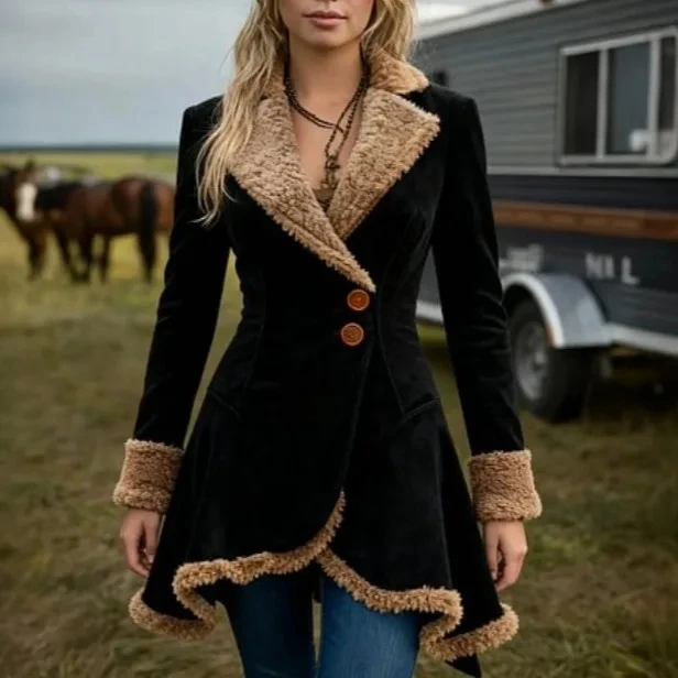 Winter Coat For Women Warm Plush Women's Button Thickened New Style Woolen Coat Manteaux Femmes Hiver Winter 2025