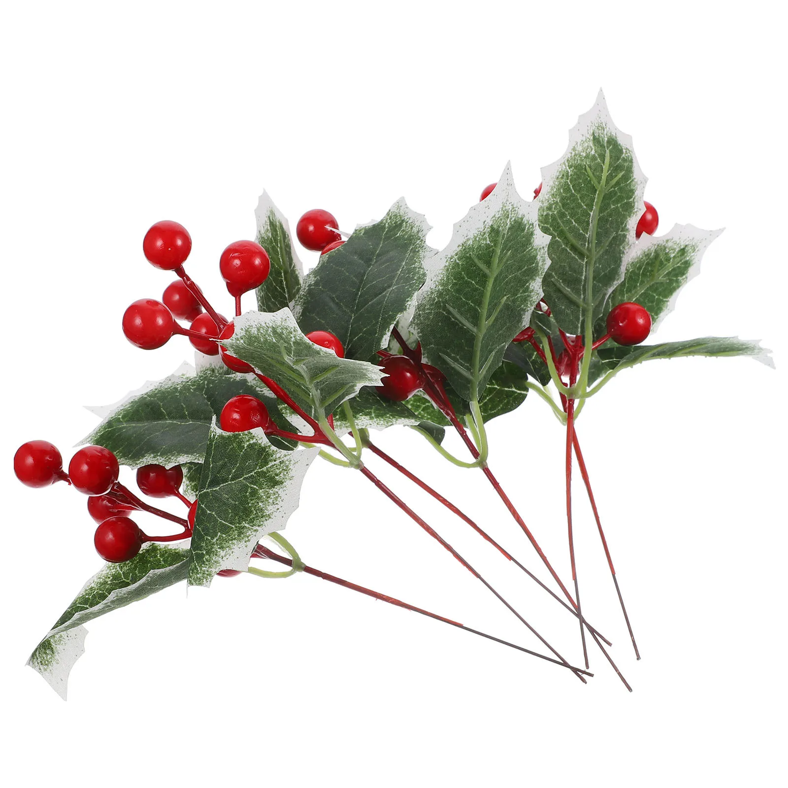

Alipis 6pcs Wrought Iron Artificial Berry Branches Decorative Faux Picks for Christmas Foam Centerpiece Craft Decoration