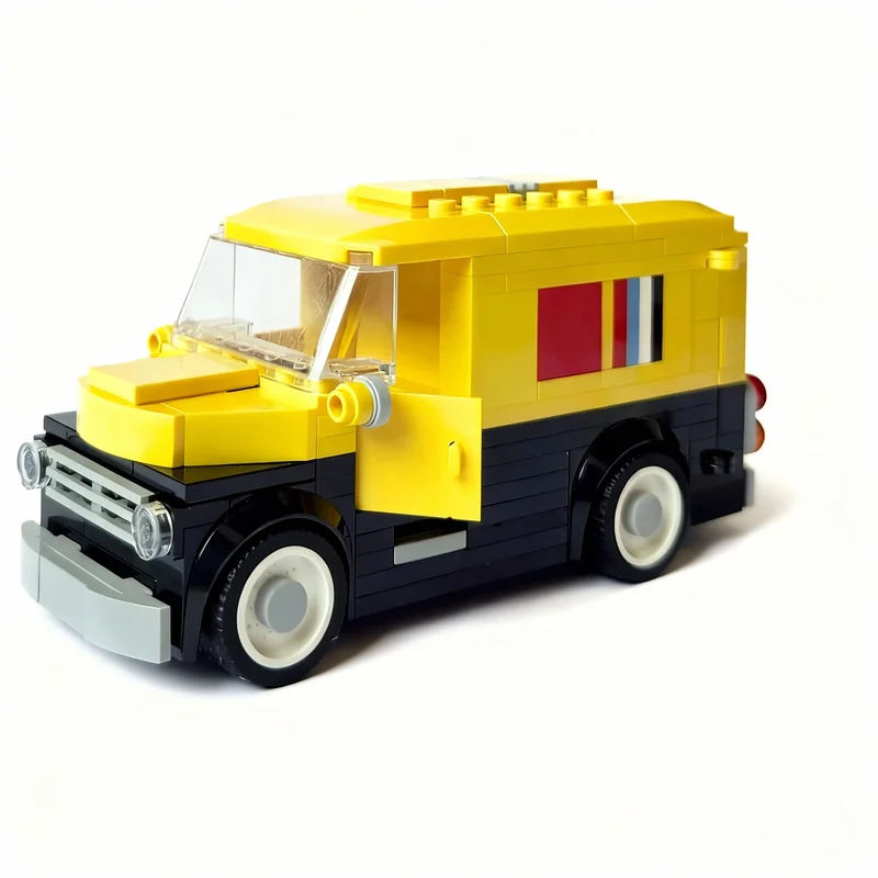 266-teiliger MOC Truck 60 Stadtverkehr-Modellbausatz Konstruktionsspielzeug Weihnachtsgeschenke DIY Kreative Idee Bildung Geburtstagsgeschenk