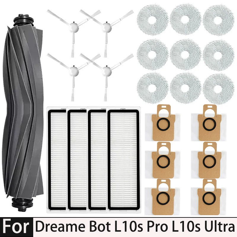 

Dreame Bot L10s Ultra L10 Ultra robot type Spare parts, rubber/side brushes, covers, filters, dust bags, etc.