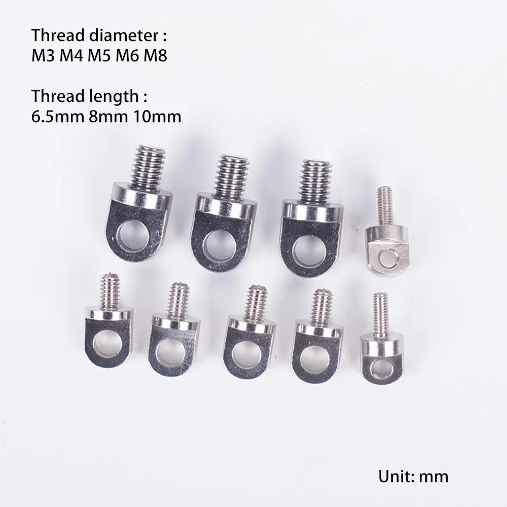 

NSONENS M3 M4 M5 M6 M8 Perforated lifting ring screws Carbon steel "Chrome Plating" screw No fixed bolts required stud Hand twis