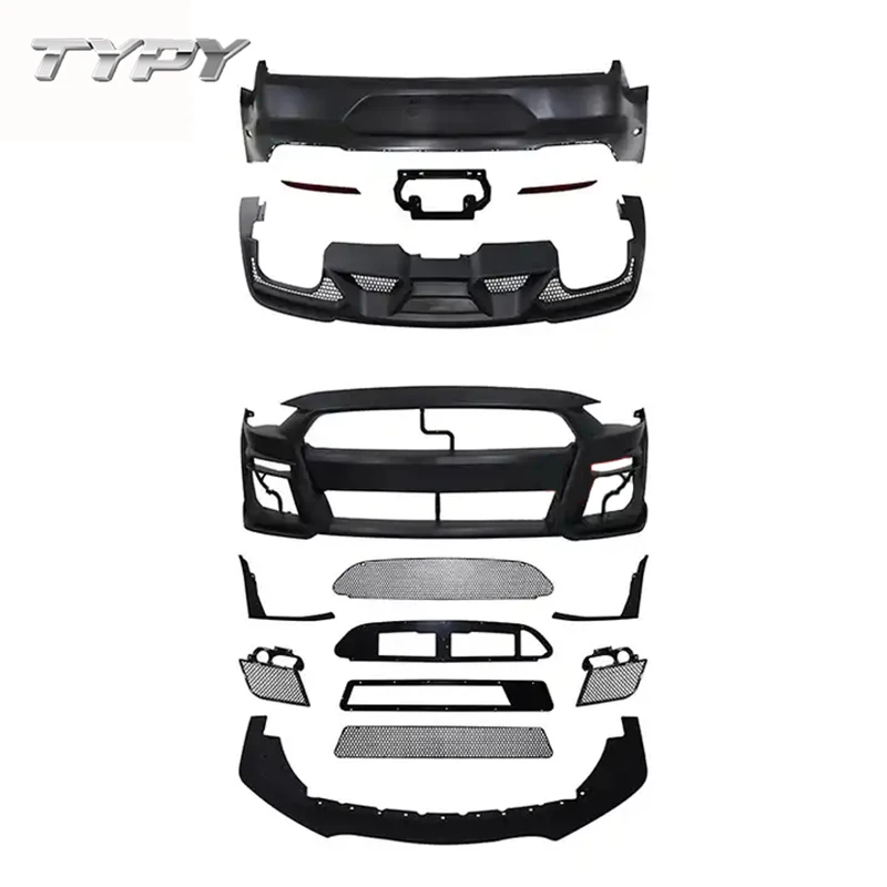 

Car Modified Bumper Body Kit For Ford Mustang Upgrade to GT500 2018-2021 Front Bumper Rear Bumper Diffuser Body Kits