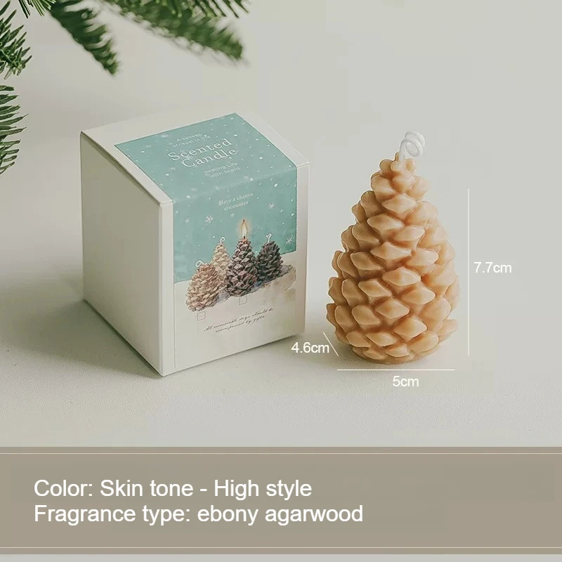 Pinecone Candle holiday decoration