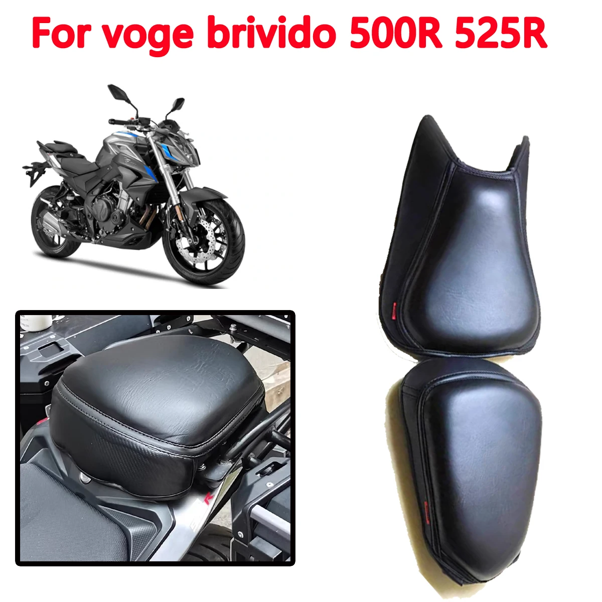 

Custom 45MM motorcycle rear mudguard special sponge soft cushion cover seat Street for voge brivido 500R 525R Front seat cover