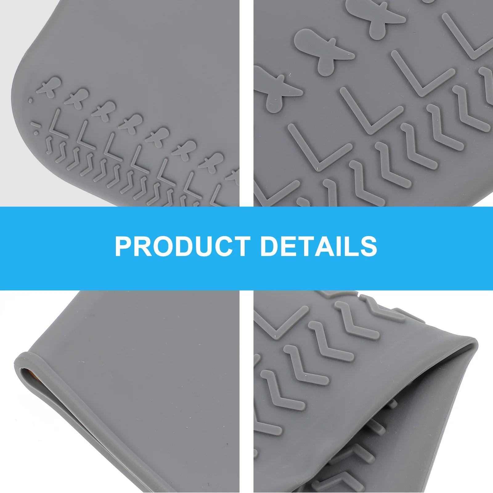 

1Pair Rain Proof Silicone Shoes Cover Durable Anti Slip Shoe Protector Outdoor Walking Party Rainshoes Cover Grey Size M