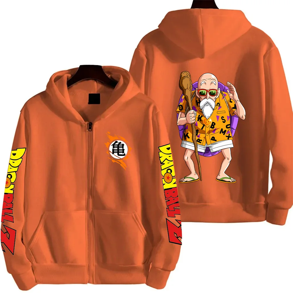 Jaqueta de Casal Dragon Ball Master Roshi Anime Cartoon 2026 Nova Moda Casual Tendência de Rua Harajuku para Homens e Mulheres