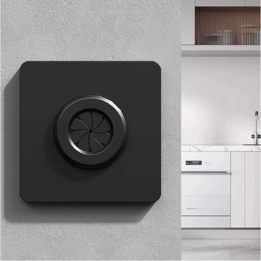 Decorative Type 86 Cable Outlet Panel Cover With Outlet Hole Rotating Opening Blank Cover Cable Panel Home