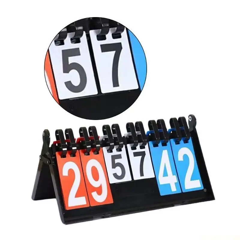 

M5TC Tabletops Scoring Board for Indoor Outdoor Sports Tabletops Scoreboard Flippers