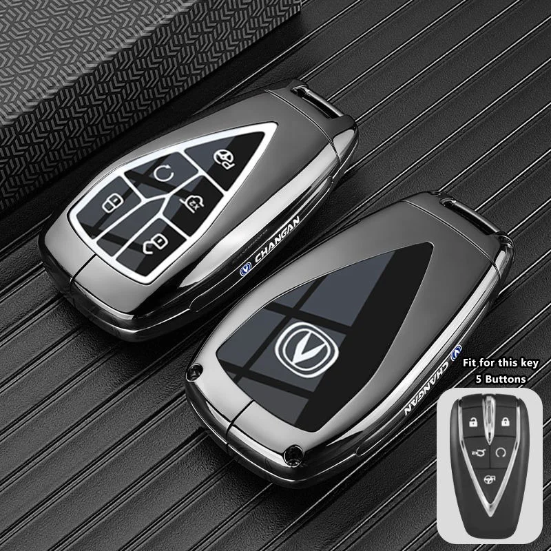 Zinc Alloy Key Case Cover Shell for Changan UNIT UNIK UNIZ PHEV 2025 CS35PLUS CS55 PLUS CS75 PLUS Oshan X7 X5 Car Accessories