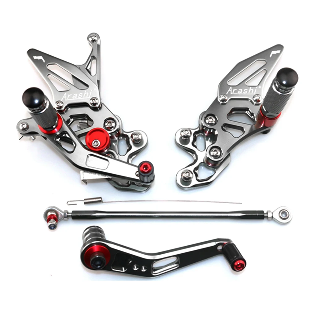 For SUZUKI GSXR600 GSXR750 2011-2019 Motorcycle Modified Adjustable Footpegs Foot Peg Aluminum Alloy Parts GSX-R 600 750