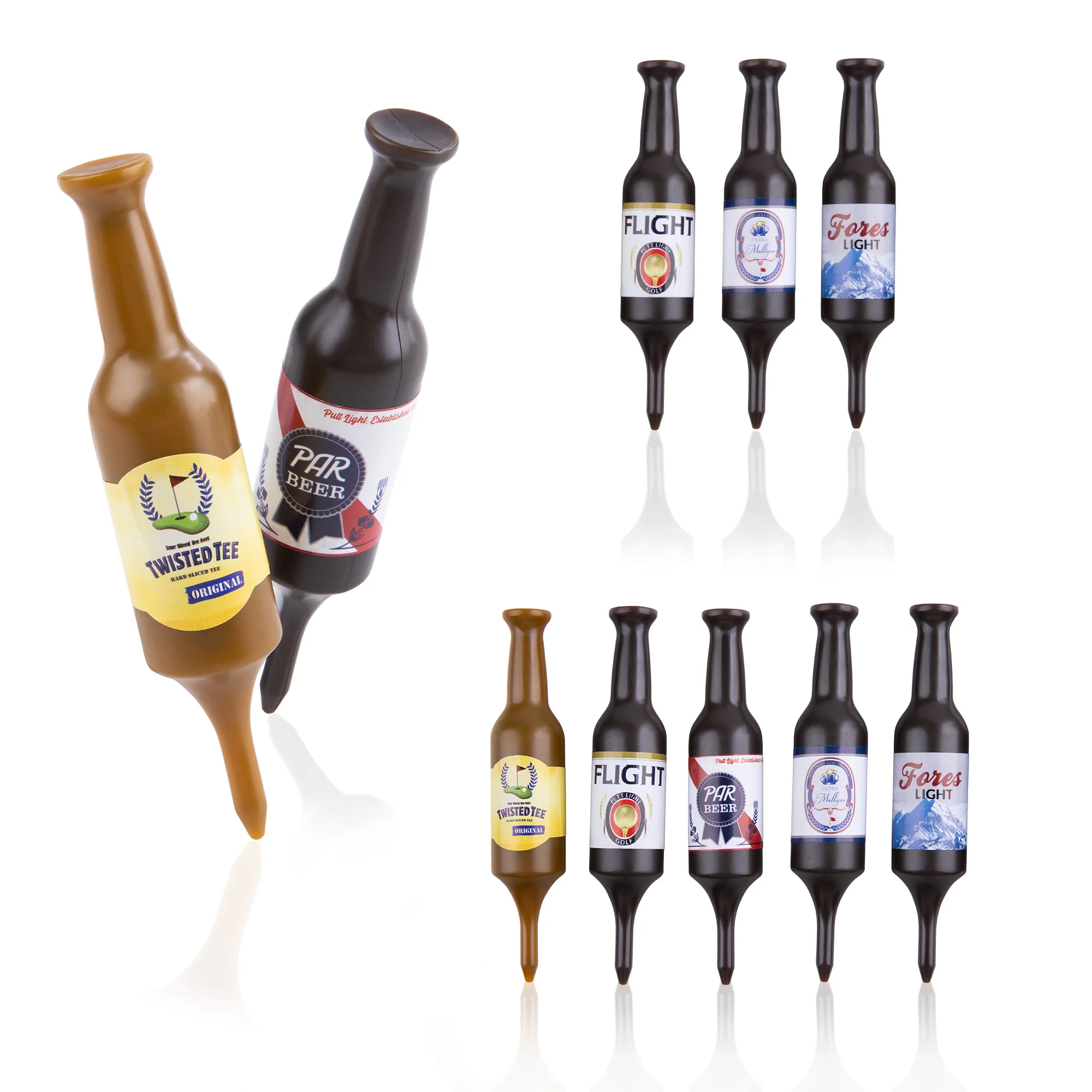 

Beer Bottle Golf Tees, Funny Golf Tees, Golf Accessories Golf Gifts for Men, Party, Reduce Friction and Enhanced Stability