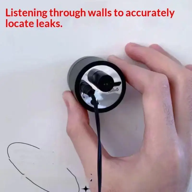 Portable Pipe Leakage Detector With High Sensitivity Probe Perfect For Home Water Pipe Check Repairs