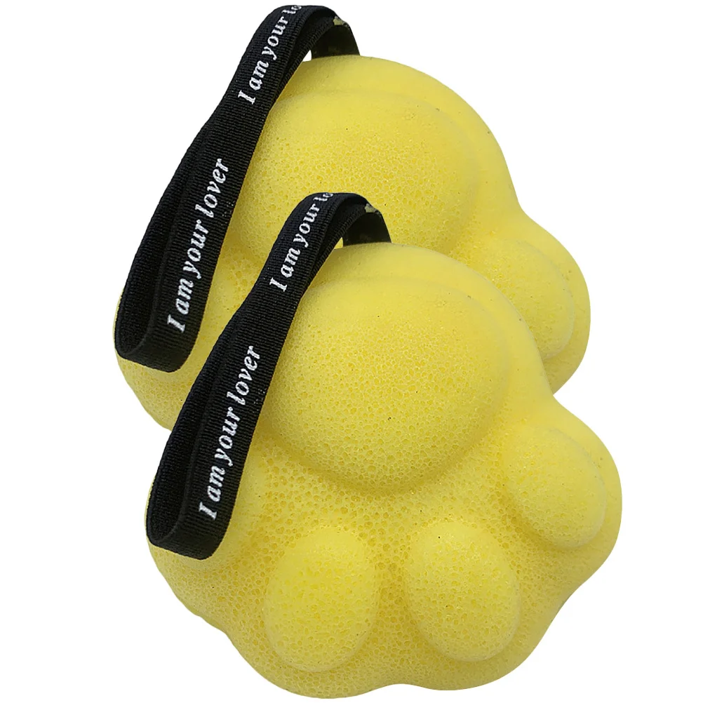 

2Pcs Shower Scrubber Honeycomb Sponge Back Brush for Women Men Exfoliating Bath Brush for Relaxing Daily Cleansing