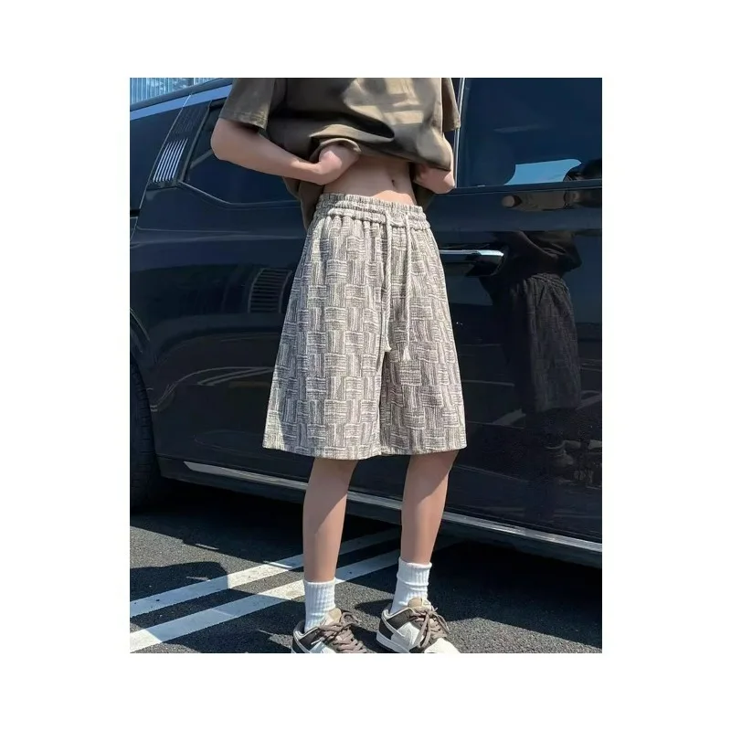 Men's Shorts Are Fashionable Casual Loose Fit Plus Size Suitable for Outdoor Sports Camping Hiking Cycling and Fitness