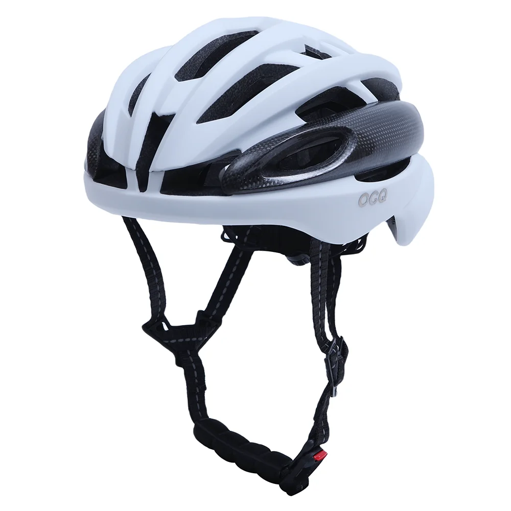 NEW Popular OGQ pneumatic riding helmet carbon fiber ventilation duct milk silk lining magnetic buckle road bicycle accessories