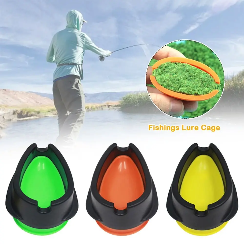 2pcs Inline Method Feeder Carp Fishing Feeder Mould Mould Set Quick Release Fishing Feeder Cage Carp Barbel Trap Bait Basket