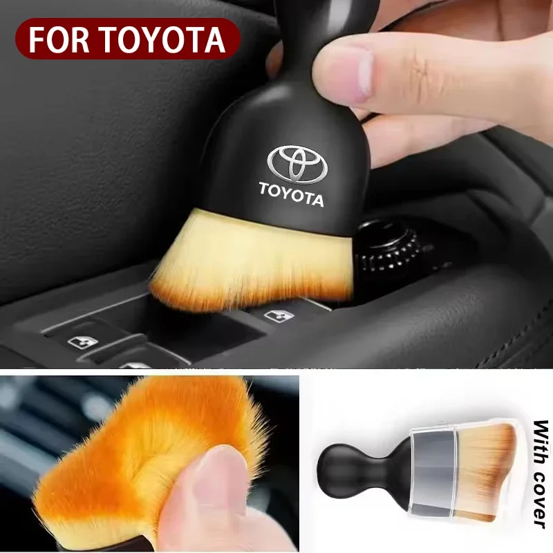 NEW Car Interior Tool AC Outlet Cleaning Soft Brush For Toyota RAV4 Corolla Camry Frontier Supra C-HR Hilux Wildlander Tacoma - view 2