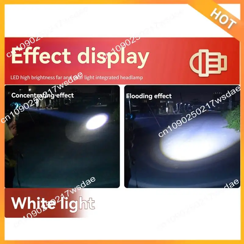 

X08A LED Zoom Searchlight Long-Range Spotlight High-Power Flashlight Outdoor Black Pit Night Fishing Sea Mining Lamp