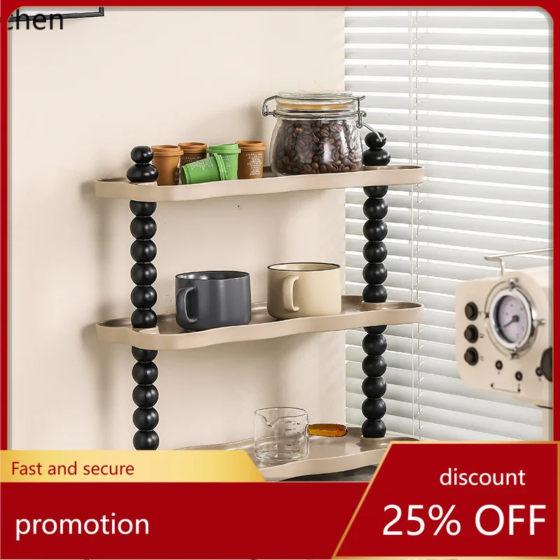 

ZML Bathroom Kitchen Gap Storage Rack, Bathroom Countertop Desktop Cup Organizer, Multi-layer Storage Shelf