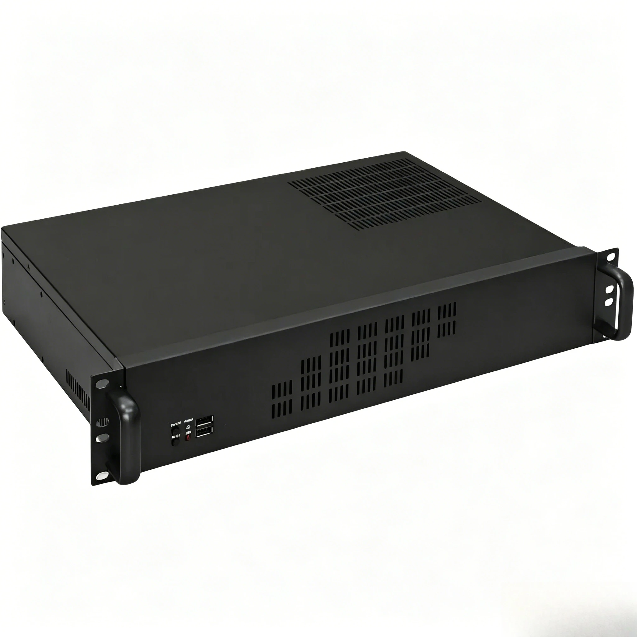 New Upgrade 2u rack type short 300mm MATX motherboard horizontal industrial network monitoring video recorder server chassis