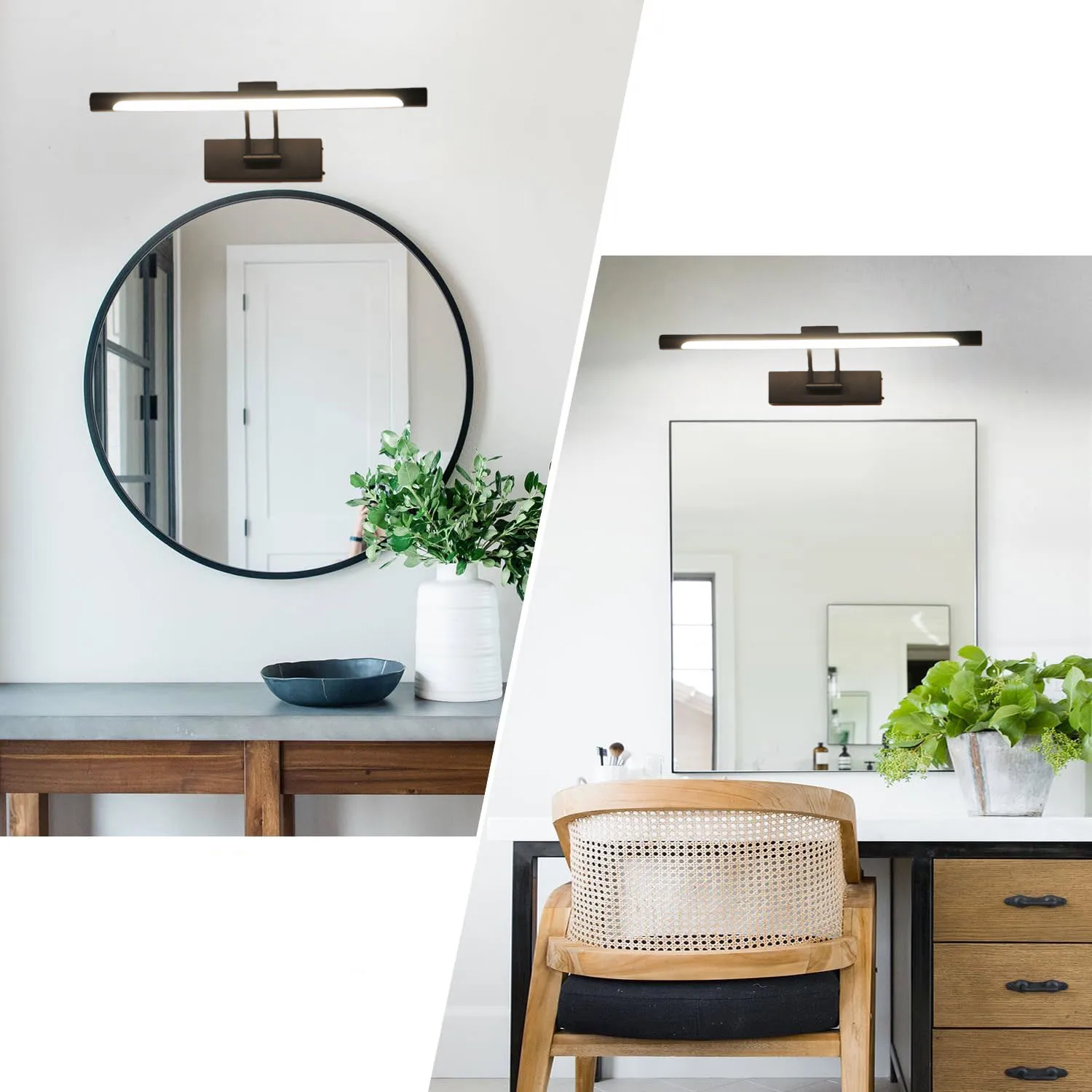 Настенный светильник с изображением 4000 мАч, светодиодный беспроводной настенный светильник, трехцветный, с регулируемой яркостью, с дистанционным художественным дисплеем, перезаряжаемый на батарейках