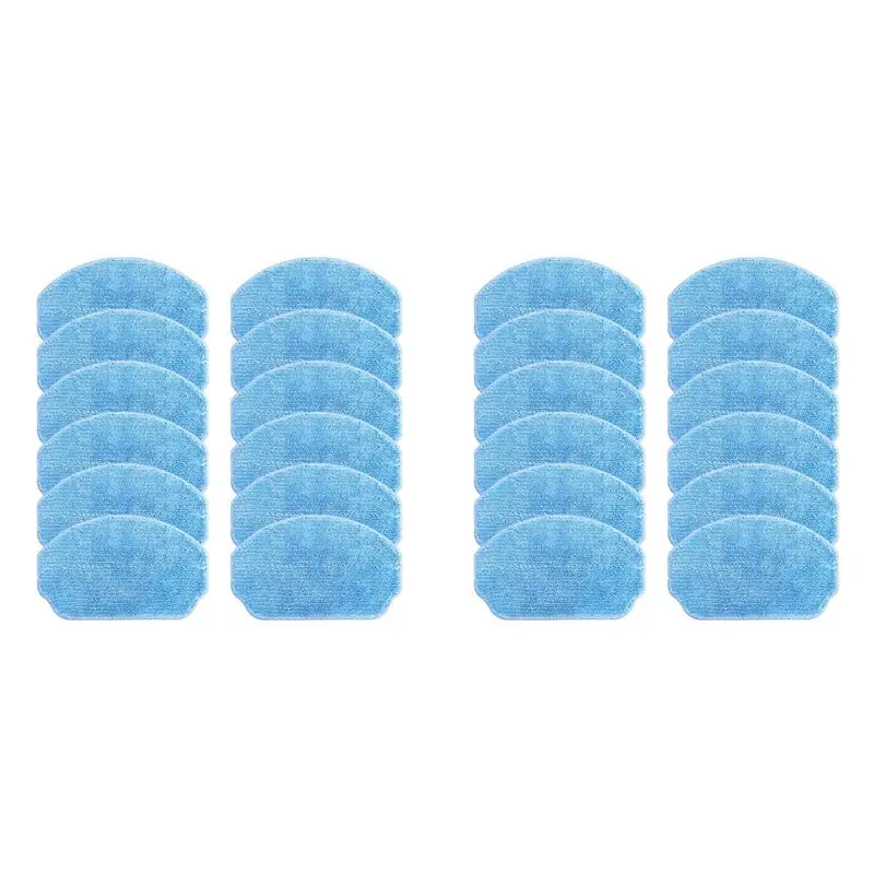 IALJ-24PCS Compatible For Midea VCR04W Mop Cloths Rag Robot Vacuum Cleaner Accessory Spare Parts