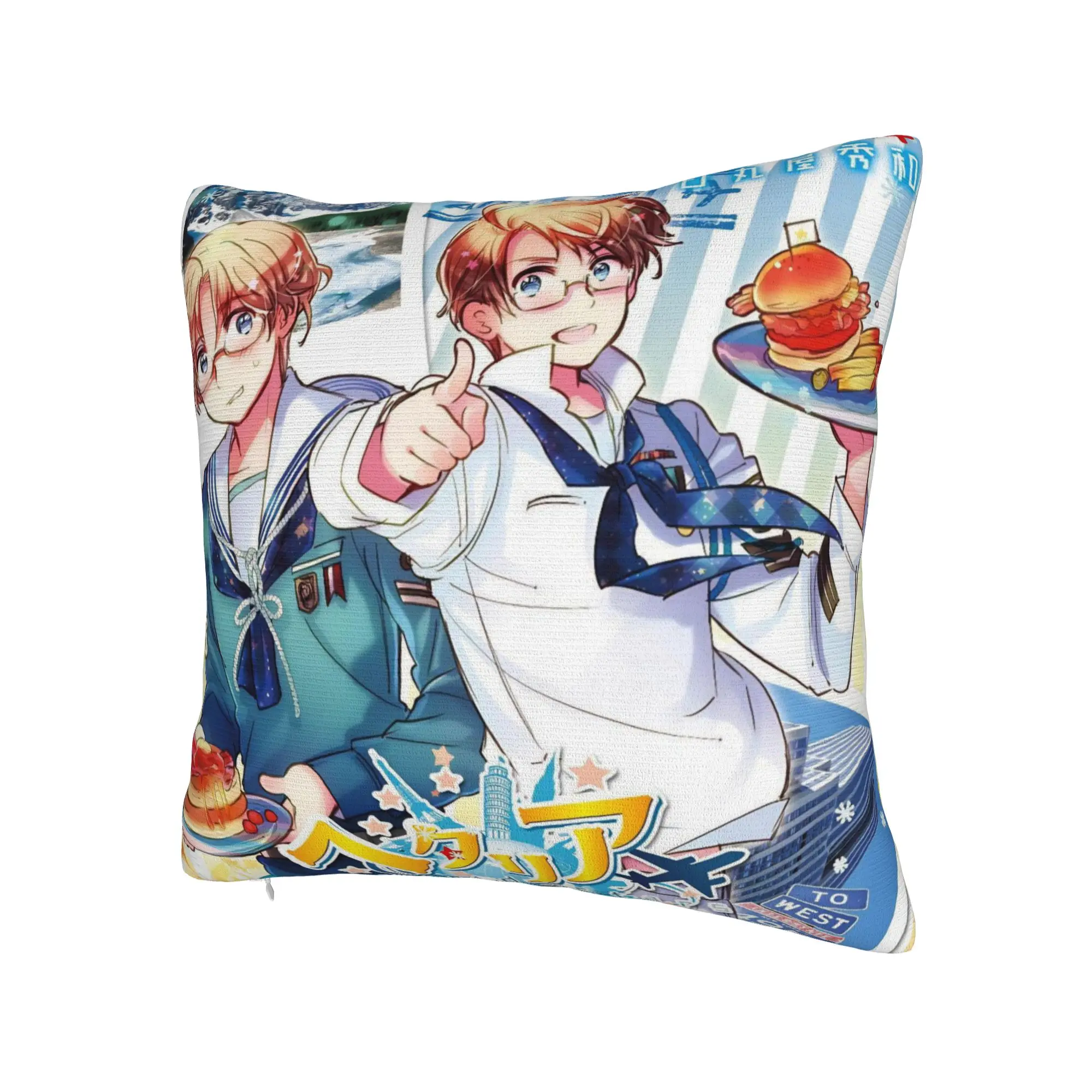 Hetalias Axis Powers Pillowcase Merchandise Soft Cushion Cover Decoration  Pillow Case Cover Home Multi Size