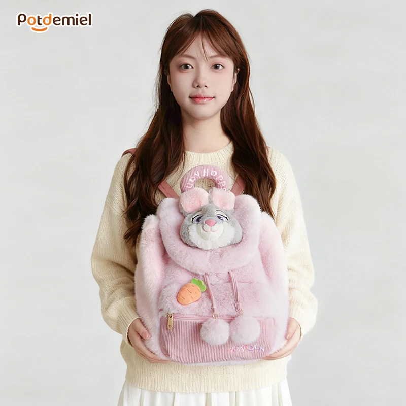 Nieuwe Disney Zootopia Judy Nick Leuke Schooltas Schoudertas Handtas Cartoon Leuke Pluche Rugzak Student Geschenken