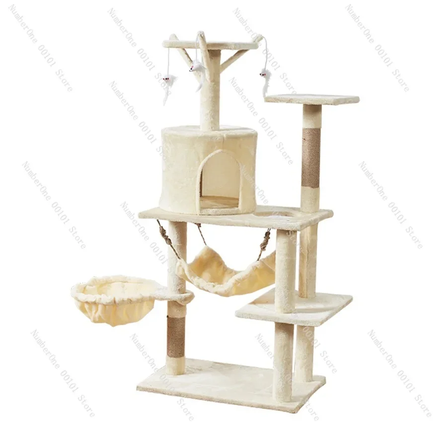 Spot flannel cat climbing frame, integrated cat tree, for large and small cats