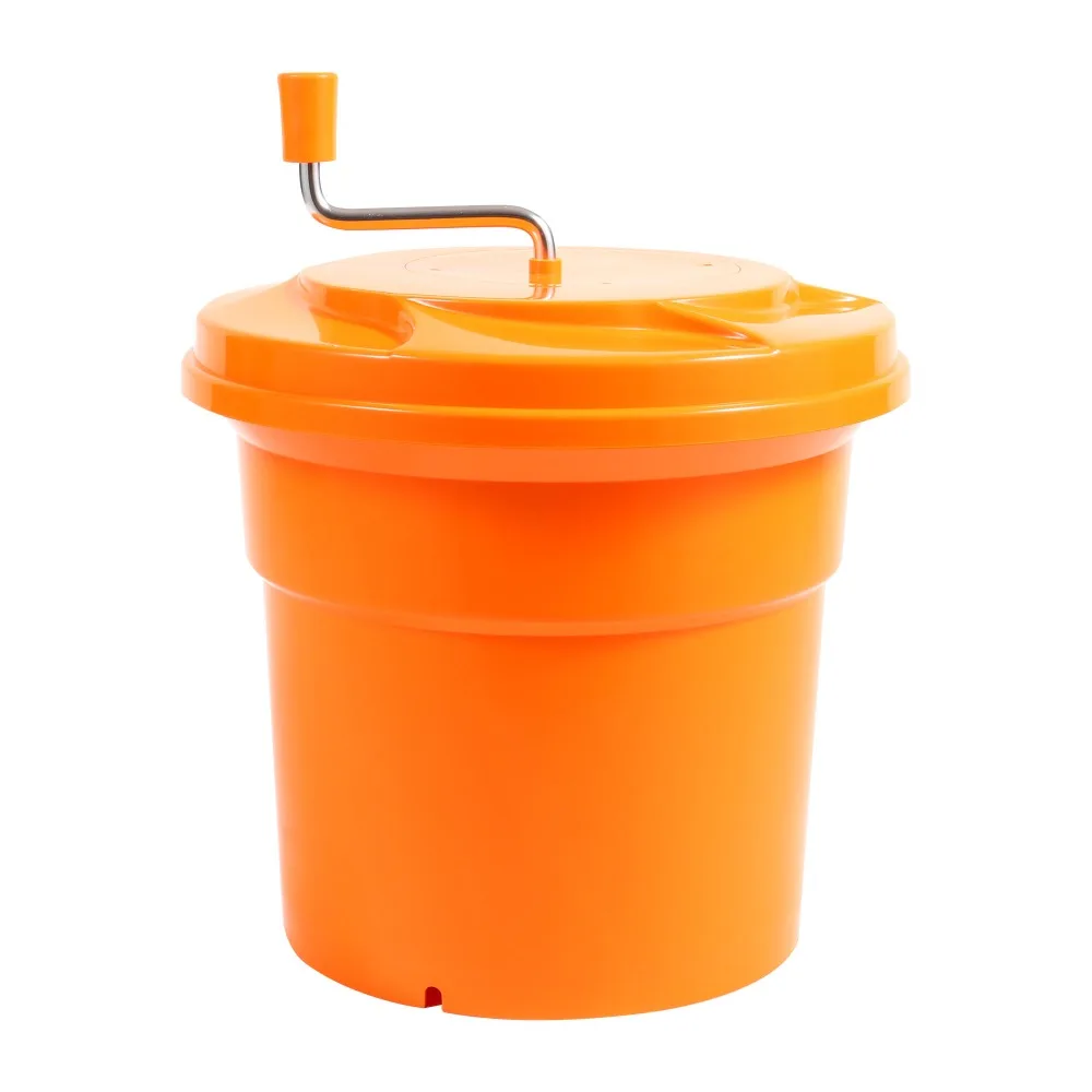 

Manual Fruit and Vegetable Water Spinner Dryer Salad Water Removal Dehydrator Bucket